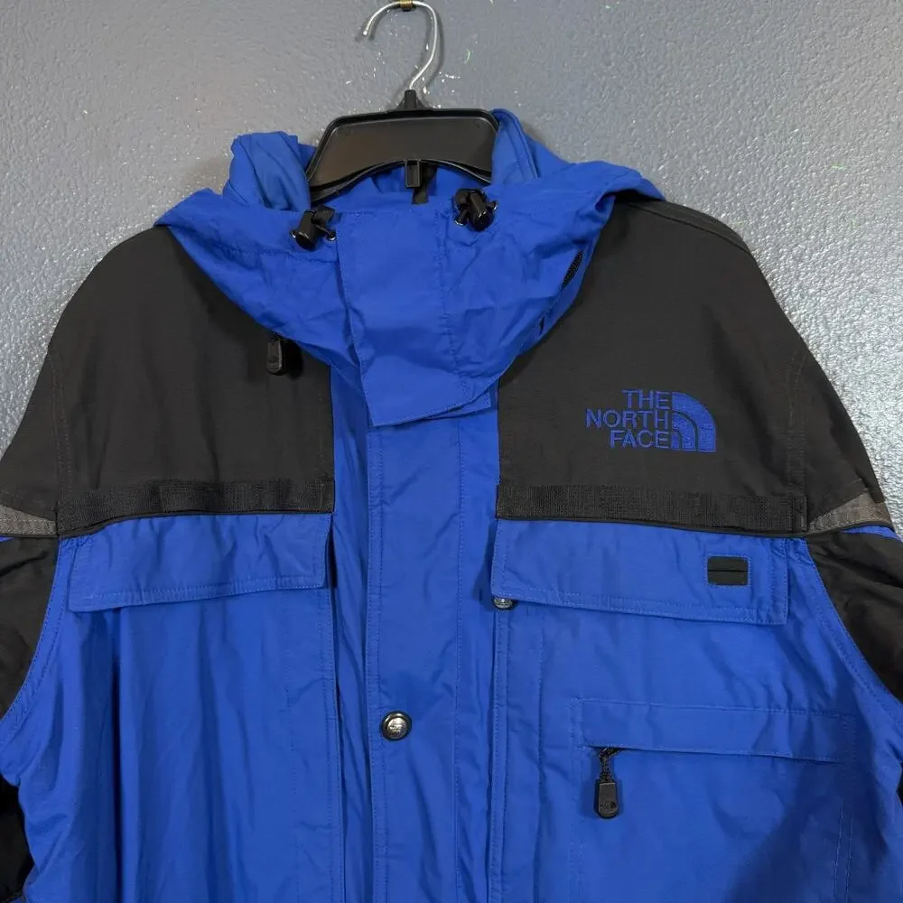 The North Face L men's blue/black EXTREME gear Ski jacket snowboarding vintage